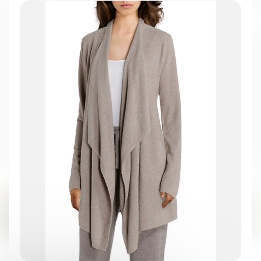 Barefoot Dreams | CozyChic Lite Island Wrap Heathered Taupe 436 size S/M